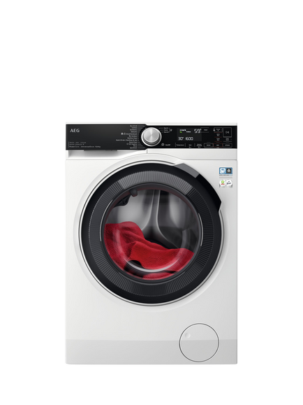 AEG OUTLET 8000 LWR8516O5UD Freestanding Washer Dryer, 10Kg/6kg Load, 1600rpm Spin, Like New, White, White