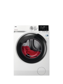 AEG OUTLET 7000 LWR7185M4B Freestanding Washer Dryer 8/5kg Load, 1400rpm Spin, Like New, White, White