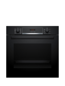 Bosch OUTLET Series 4 HQA574BB3B Built In Electric Self Cleaning Oven, Like New, Black, Black