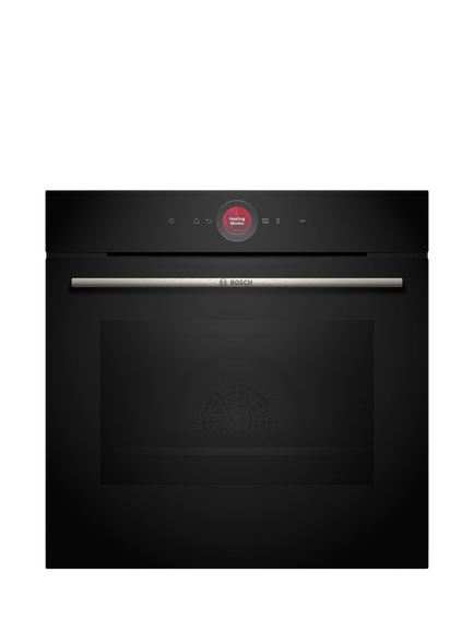 Bosch OUTLET Series 8 HBG7741B1B Built-In Electric Self Cleaning Single Oven, Like New, Black, Black
