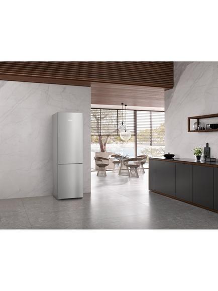 Miele KFN4397CD Freestanding 70/30 Fridge Freezer, Silver - view 2, Silver
