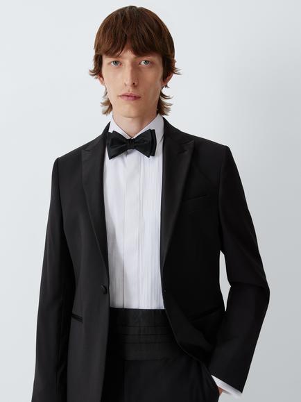 John Lewis Silk Cummerbund, Black - view 2, Black