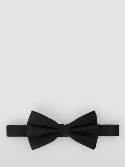 John Lewis Silk Bow Tie, Black