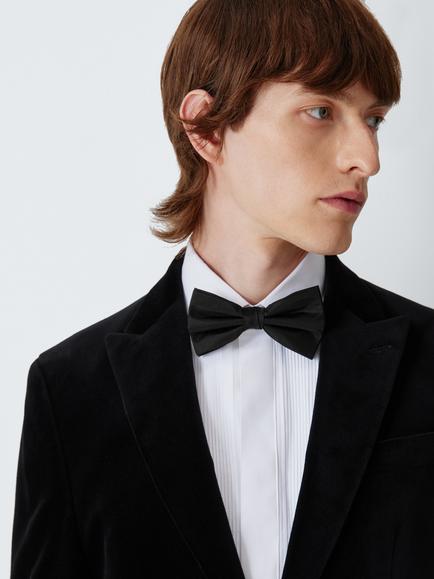 John Lewis Silk Bow Tie - view 2, Black