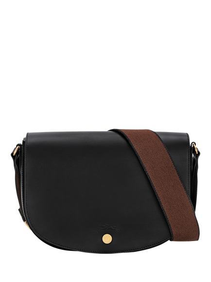 Longchamp Épure Leather Medium Crossbody Bag, Black