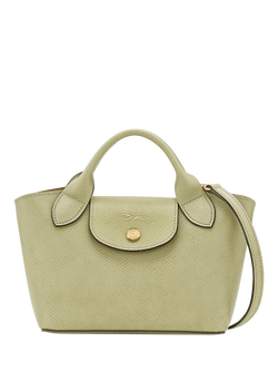 Longchamp Épure Extra Small Leather Tote Bag, Almond Green