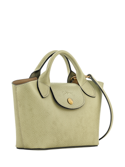 Longchamp Épure Extra Small Leather Tote Bag - view 2, Almond Green