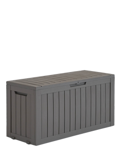 Hayward Jardine Recycled Garden Storage Box, 270L, Taupe, Taupe