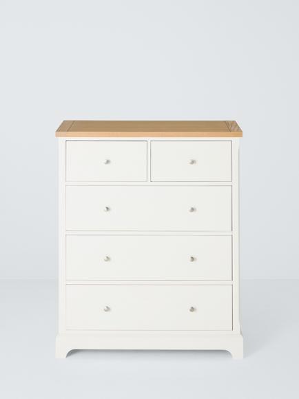 John Lewis Seconds Cove 5 Drawer Chest, Like New, White Oak - view 2, White Oak