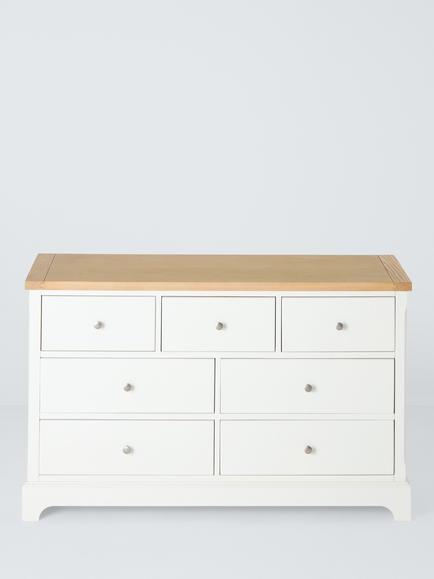 John Lewis Seconds Cove 7 Drawer Chest, Like New, White Oak - view 2, White Oak