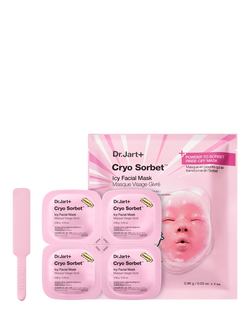 Dr.Jart+ Cryo Sorbet™ Icy Facial Mask To Visibly Depuff, Pack of 4 - view 2, Clear