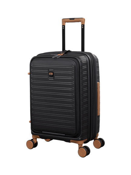 it luggage Continous 8-Wheel Spinner 56cm Expandable Cabin Case, Black
