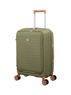 it luggage Continous 8-Wheel Spinner 56cm Expandable Cabin Case, Olive Drab