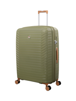 it luggage Continous 8-Wheel Spinner 76cm Expandable Large Suitcase, Olive Drab