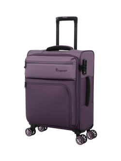 it luggage Duo-Tone 8-Wheel Spinner 55cm Cabin Case, Ephemera/Plum, Ephemera/Plum