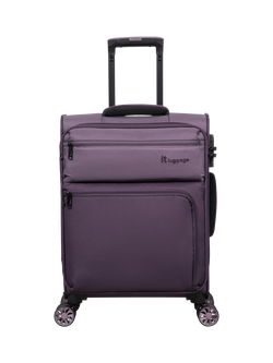 it luggage Duo-Tone 8-Wheel Spinner 55cm Cabin Case, Ephemera/Plum - view 2, Ephemera/Plum