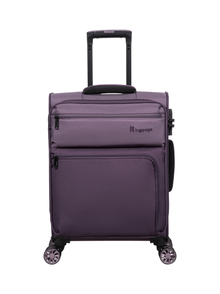 it luggage Duo-Tone 8-Wheel Spinner 55cm Cabin Case, Ephemera/Plum - view 2, Ephemera/Plum