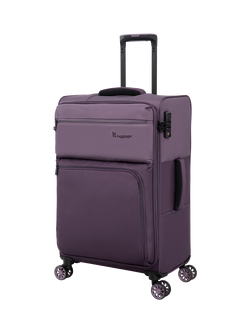 it luggage Duo-Tone 8-Wheel Spinner 68cm Medium Suitcase, Ephemera/Plum, Ephemera/Plum