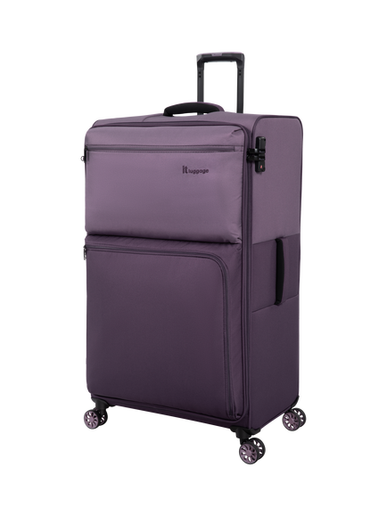 it luggage Duo-Tone 8-Wheel Spinner 78cm Extra Large Suitcase, Ephemera/Plum, Ephemera/Plum