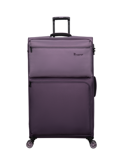 it luggage Duo-Tone 8-Wheel Spinner 78cm Extra Large Suitcase, Ephemera/Plum - view 2, Ephemera/Plum