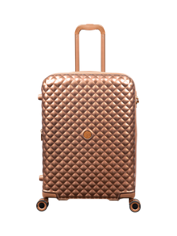 it luggage Glitzy 8-Wheel Spinner 64cm Expandable Medium Suitcase, Copper - view 2, Copper