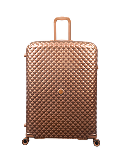 it luggage Glitzy 8-Wheel Spinner 84cm Expandable Extra Large Suitcase, Copper - view 2, Copper