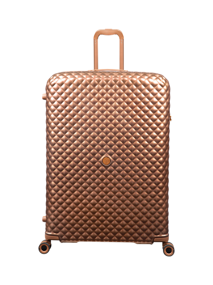 it luggage Glitzy 8-Wheel Spinner 84cm Expandable Extra Large Suitcase, Copper - view 2, Copper