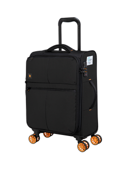 it luggage Lykke 8-Wheel Spinner 55cm Expandable Cabin Case, Black
