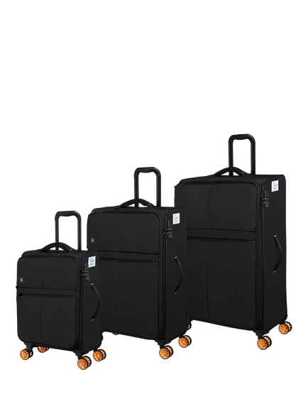 it luggage Lykke 8-Wheel Spinner Expandable Suitcase, 3 Piece, Black