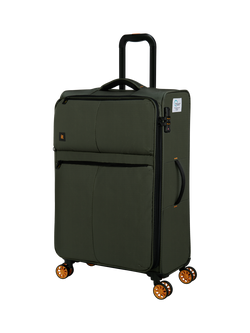 it luggage Lykke 8-Wheel Spinner 71cm Expandable Medium Suitcase, Rifle Green