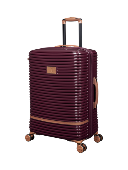 it luggage Replicating 8-Wheel Spinner 71cm Expandable Medium Suitcase, Dark Cherry
