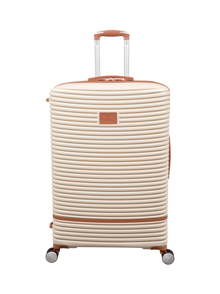 it luggage Replicating 8-Wheel Spinner 81cm Expandable Large Suitcase, Crème
