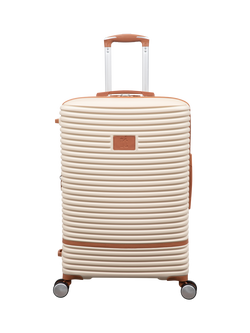 it luggage Replicating 8-Wheel Spinner 71cm Expandable Medium Suitcase, Crème