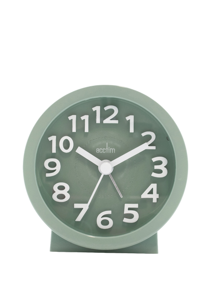 Acctim Astwood Analogue Alarm Clock, Green