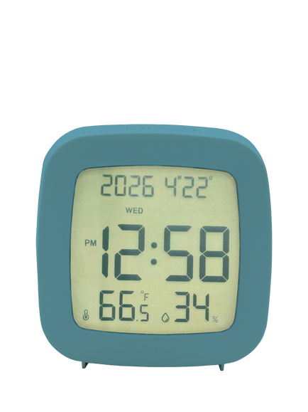 Acctim Camden Digital Alarm Clock, Dark Teal