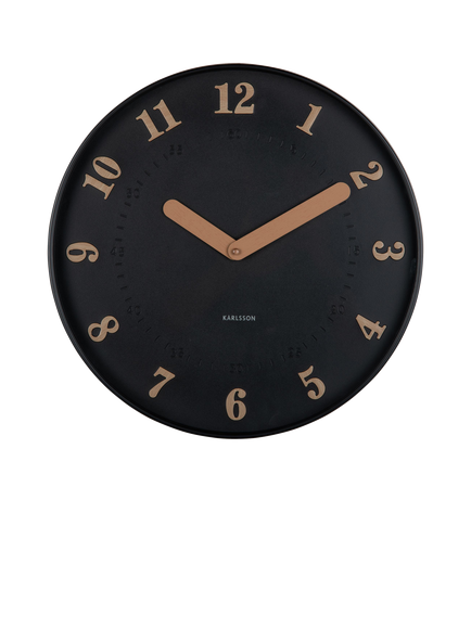 Karlsson Amena Analogue Wall Clock, 40cm - view 2, Black