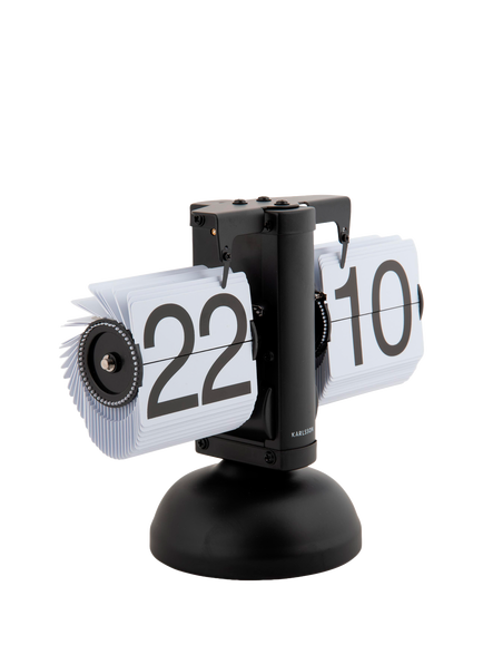 Karlsson Small Flip Analogue Table Clock, White