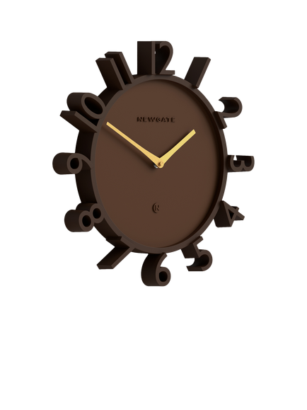 Newgate Clocks Monorail Arabic Numeral Wall Clock, 40cm, Mocha Brown - view 2, Mocha Brown