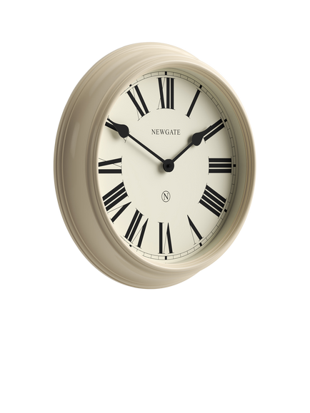 Newgate Clocks Notting Hill Roman Numeral Analogue Wall Clock, 44.5cm, Cream - view 2, Cream