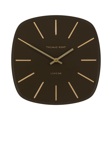 Thomas Kent Bistro Analogue Wall Clock, 29cm, Chocolate