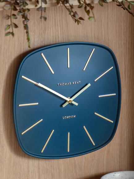 Thomas Kent Bistro Analogue Wall Clock, 29cm - view 2, Navy