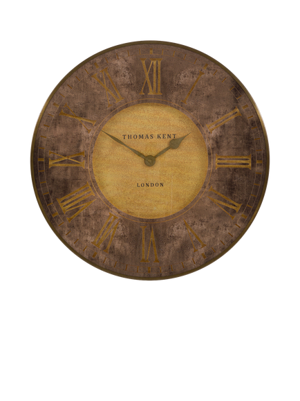 Thomas Kent Florentine Large Roman Numeral Wall Clock, 74cm, Bronze, Bronze