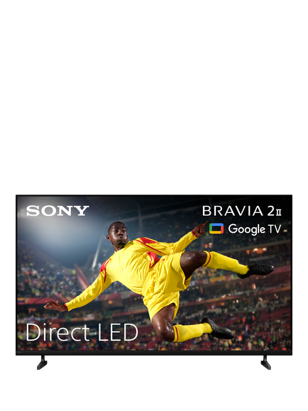 Sony Bravia 2 II K65S25M2PB (2026) LED HDR 4K Ultra HD Smart Google TV, 65 inch with Dolby Atmos, Black, Black