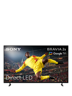 Sony Bravia 2 II K75S25M2PB (2026) LED HDR 4K Ultra HD Smart Google TV, 75 inch with Dolby Atmos, Black, Black
