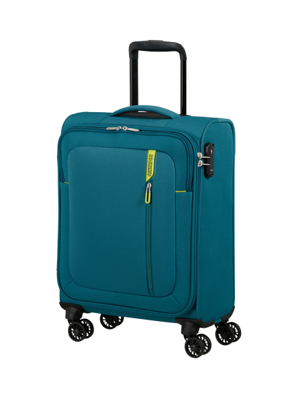 American Tourister Nitestream 4-Wheel Expandable Suitcase Set, 3 Piece - view 2, Teal/Lime
