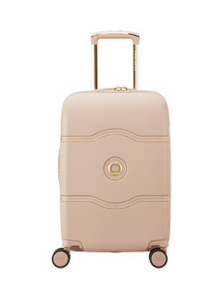 DELSEY Limited Edition Chatelet Air 2.0 55cm Cabin Expandable Suitcase, Beige Rose, Beige Rose
