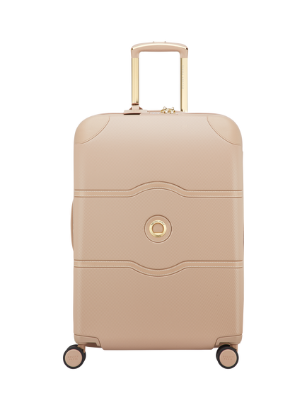 DELSEY Limited Edition Chatelet Air 2.0 66cm Check-In Expandable Suitcase, Beige Rose, Beige Rose