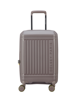 DELSEY Lutece 4-Wheel 55cm Expandable Cabin Case, Brown