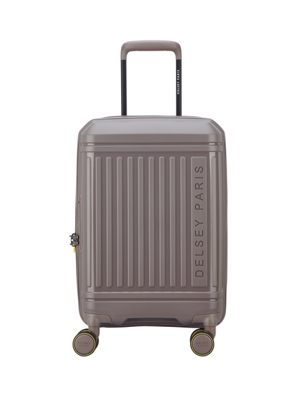 DELSEY Lutece 4-Wheel 55cm Expandable Cabin Case, Brown