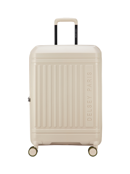 DELSEY Lutece 4-Wheel 69cm Expandable Medium Suitcase, Beige